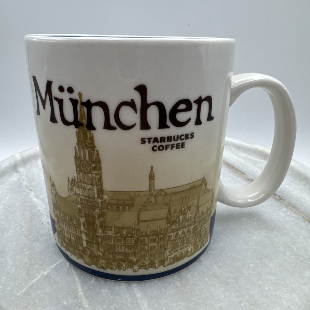 Starbucks Coffee Mug Cup Munchen Munich‎ Germany Global Icon Collector Blue 2012
